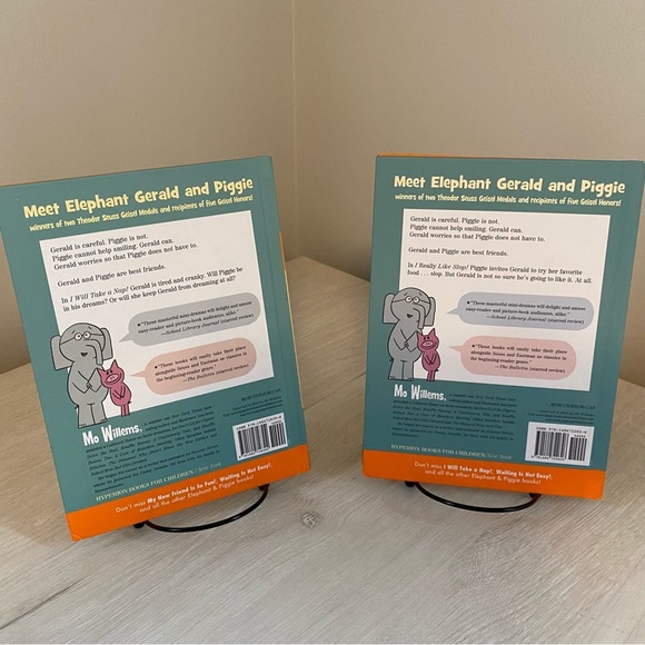 Set Of Two (2) Elephant & Piggie Books by Mo Willems: Slop & Take A Nap HB Good - Picture 2 of 11